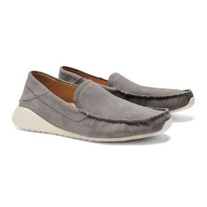 Olukai Men's KA'A LOAFER Mens Grey Suede Slip On Loafers Drop In Heel Shoes‎ NEW